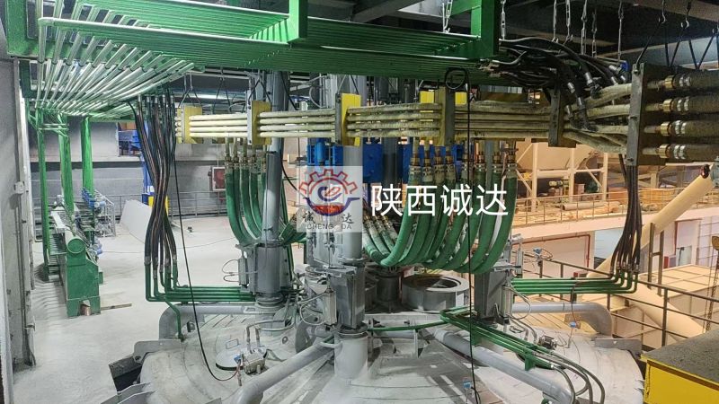 誠(chéng)達(dá)工業(yè)爐7500KVA冷渣巖棉電爐安裝調(diào)試圓滿完成